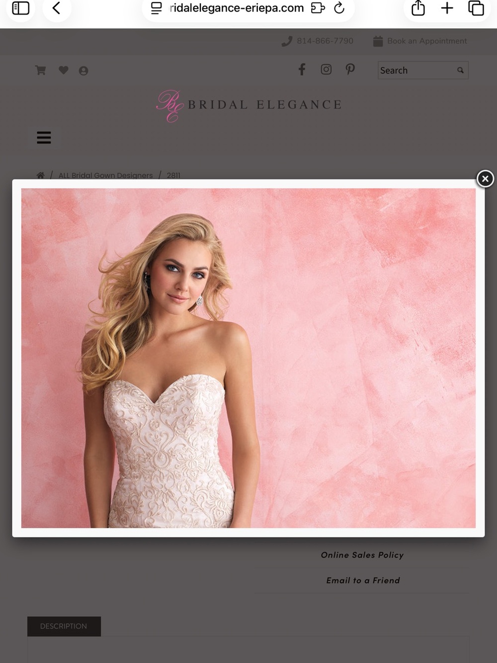Stunning NEW Allure Romance Ivory Blush Champagne Wedding Gown - Picture 3 of 12